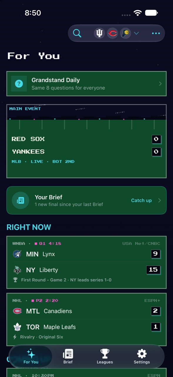 Press Start theme: pixel type over an arcade scoreboard